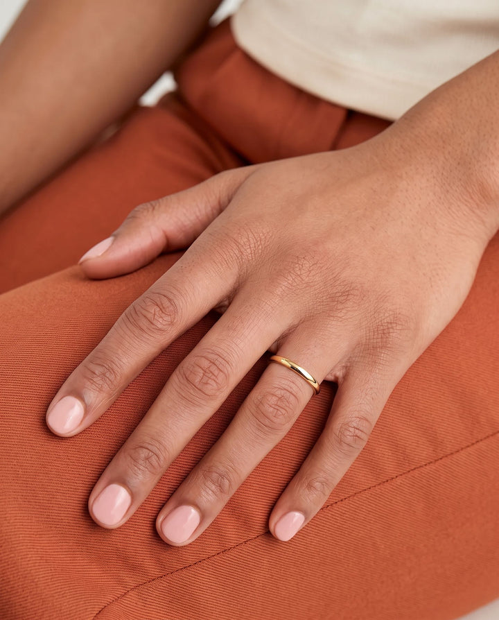 Dainty 2mm Band Ring model