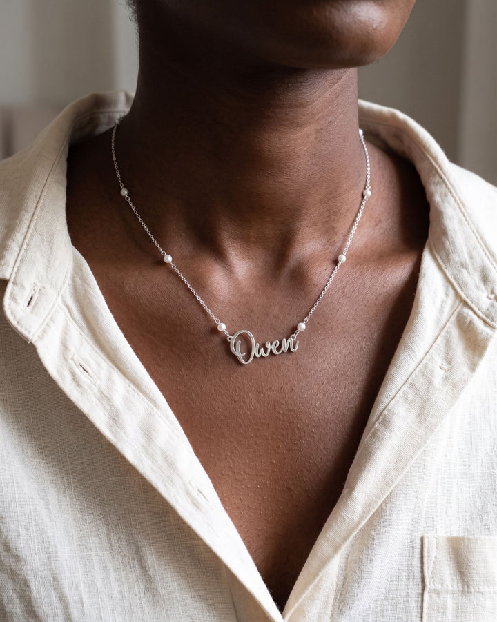 Country Name Necklace model