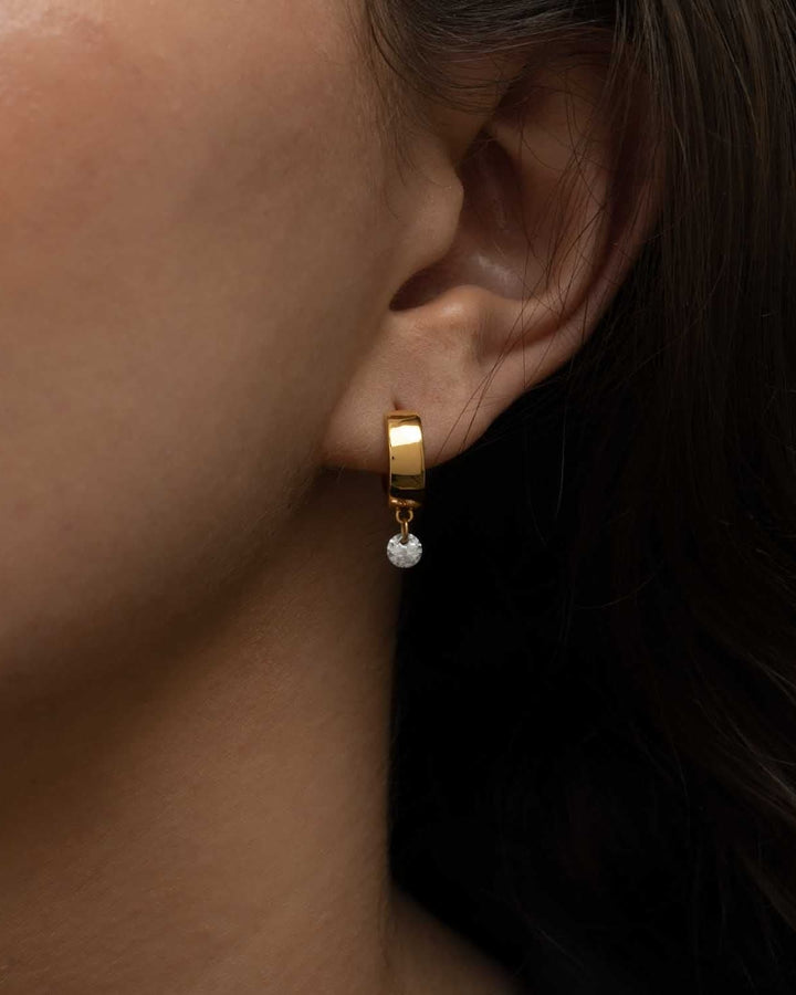 Tiny Diamond Hoops model