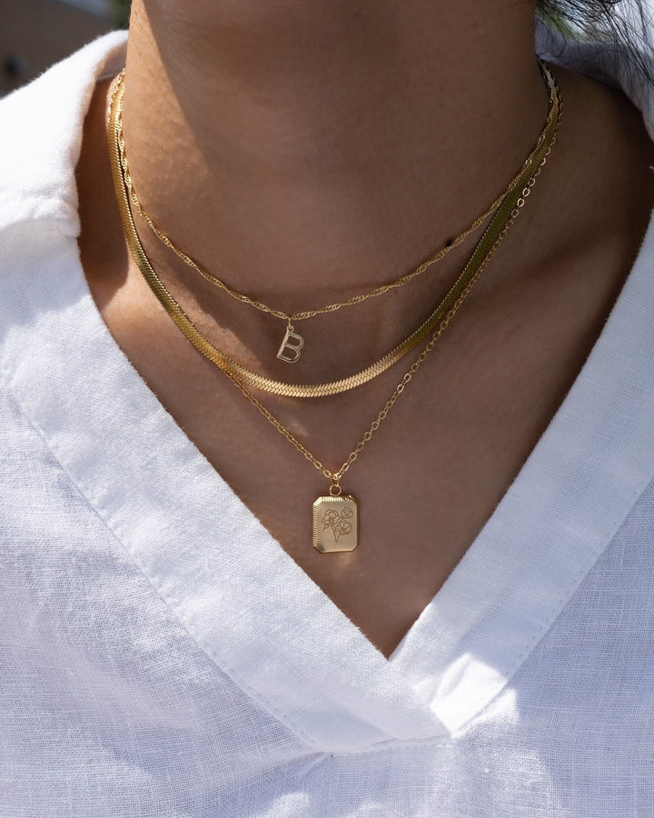 Layering Necklace Set 3Pcs model