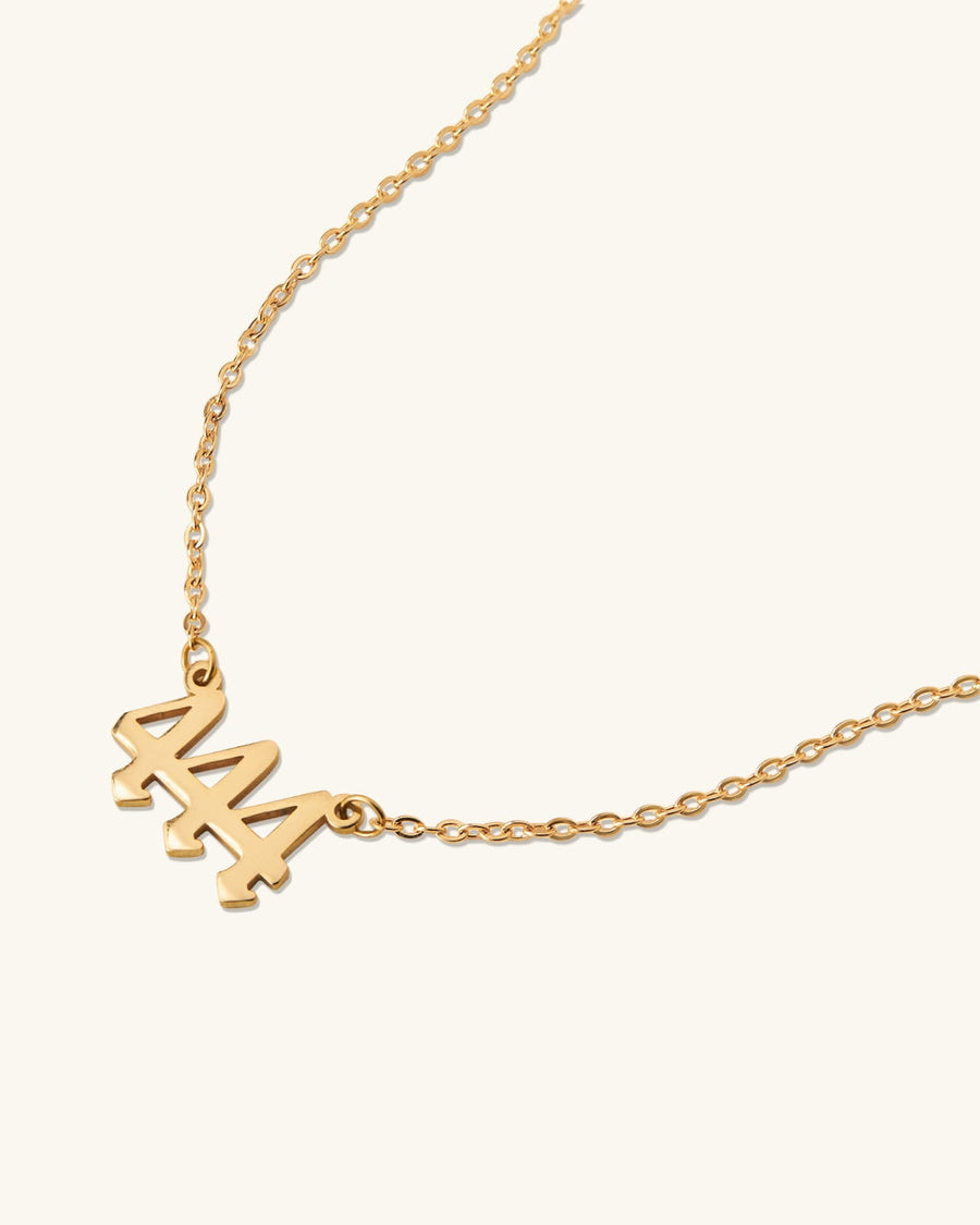 Angel Number Pendant Necklace