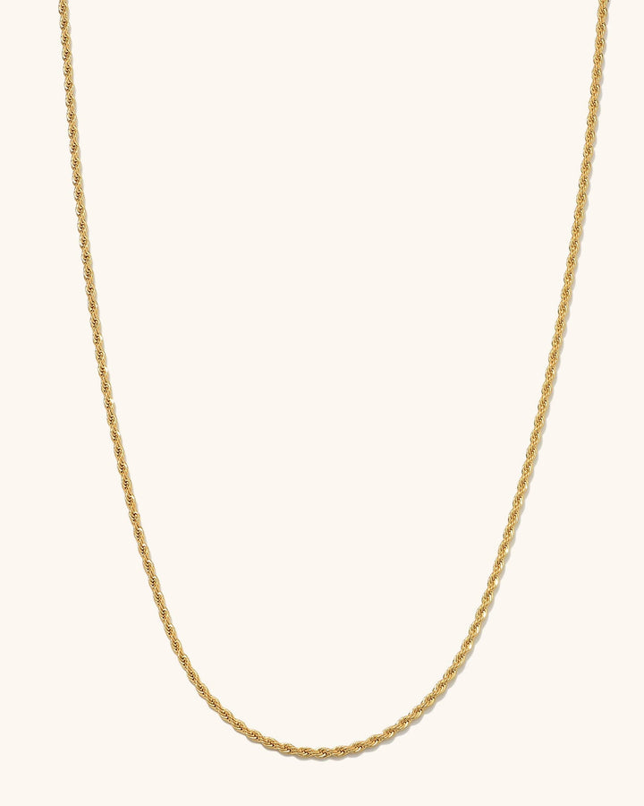 Everyday 2mm Rope Chain Necklace