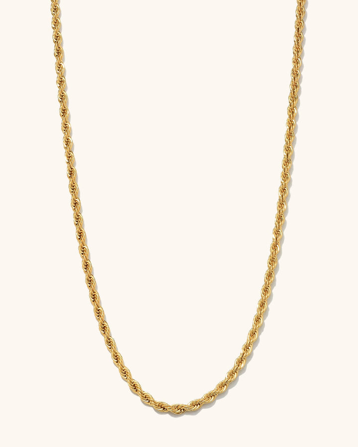 Bold 5mm Rope Chain Necklace
