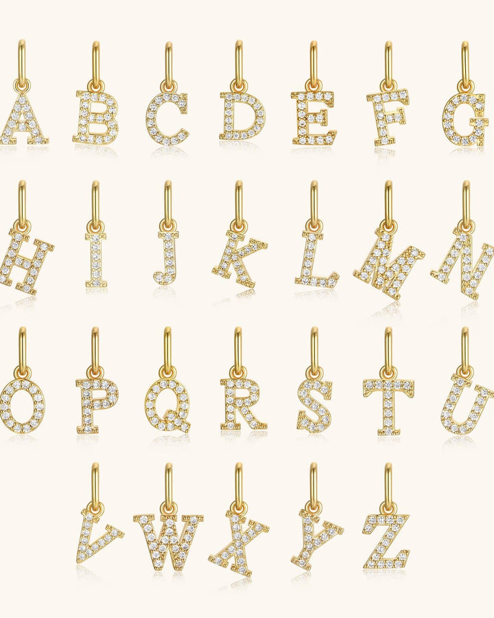 Diamond Letter Charm
