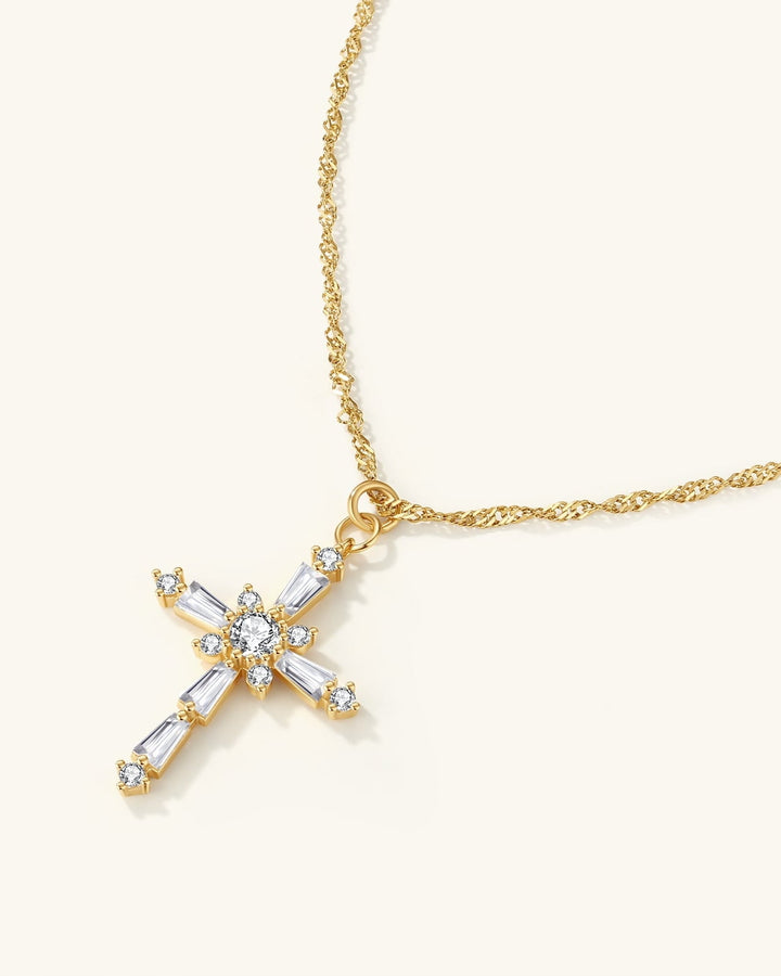 Icon Cross Necklace model