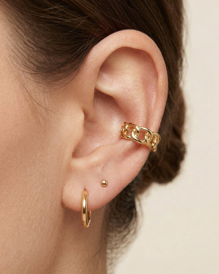 Curb Chain Ear Cuff model