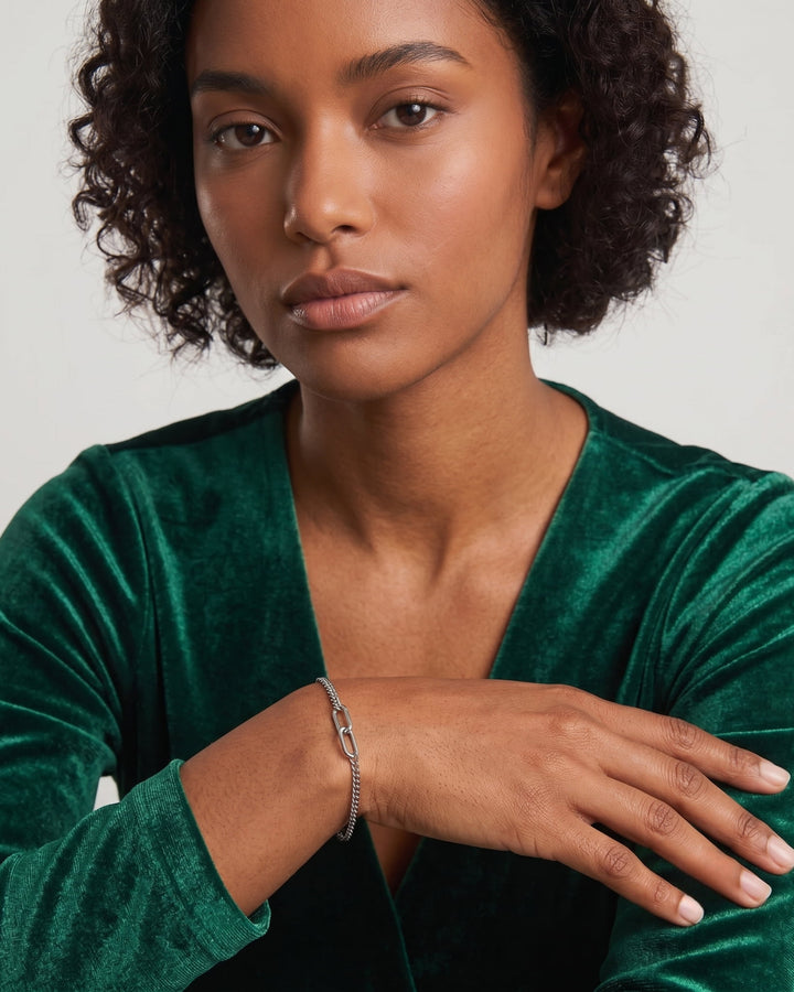 Couple Baby Curb Bracelet model