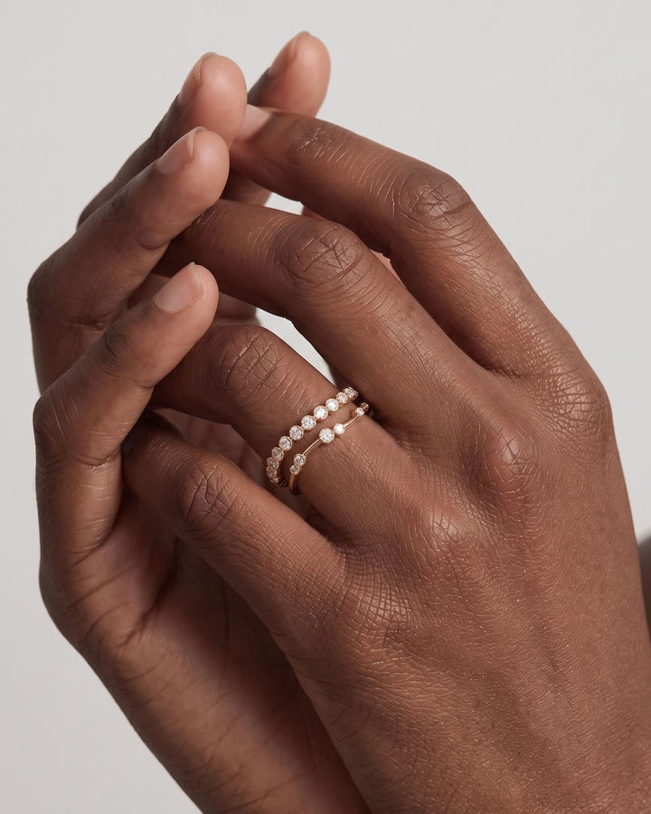 Modern Bezel Lab-Grown Diamond Wrap Ring model