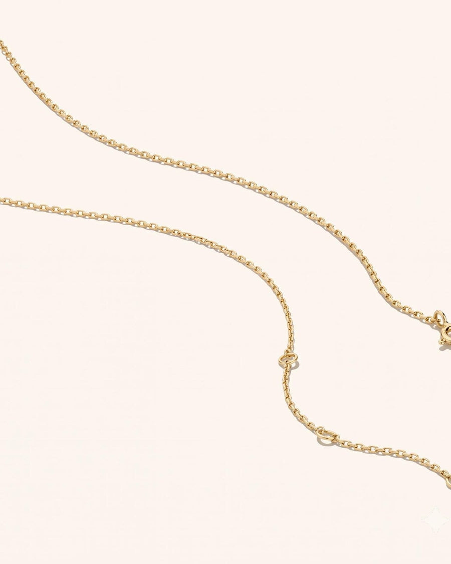 Pavé Diamond Initial Necklace